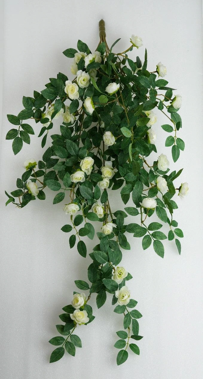 Small Flower hanging Bunch 100cm 44 Fl 79 Leaves